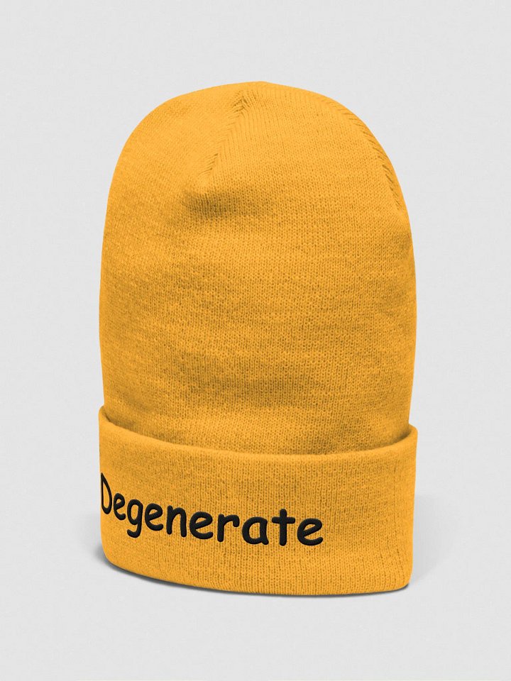 Degenerate Cuffed Beanie (Black) product image (8)