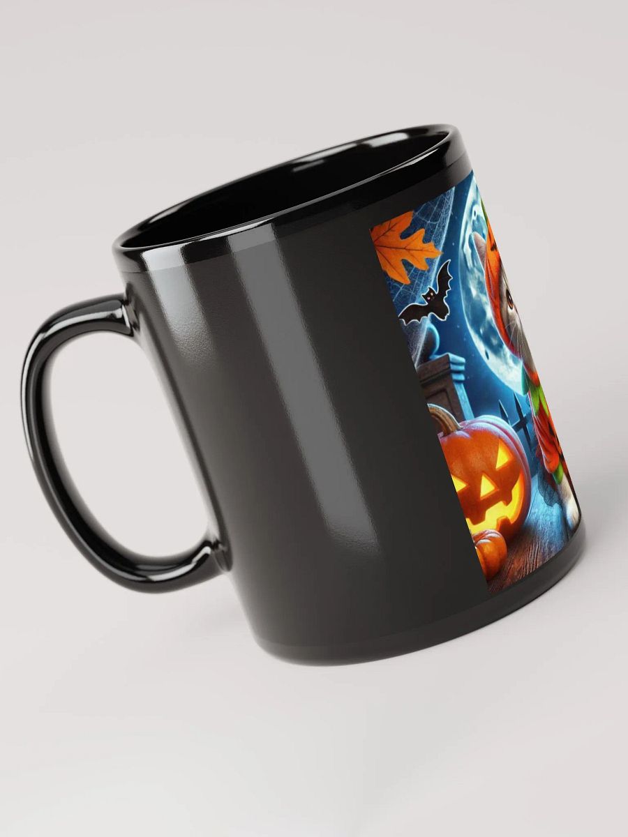 Black Mug with Cute Cat Halloween product image (3)