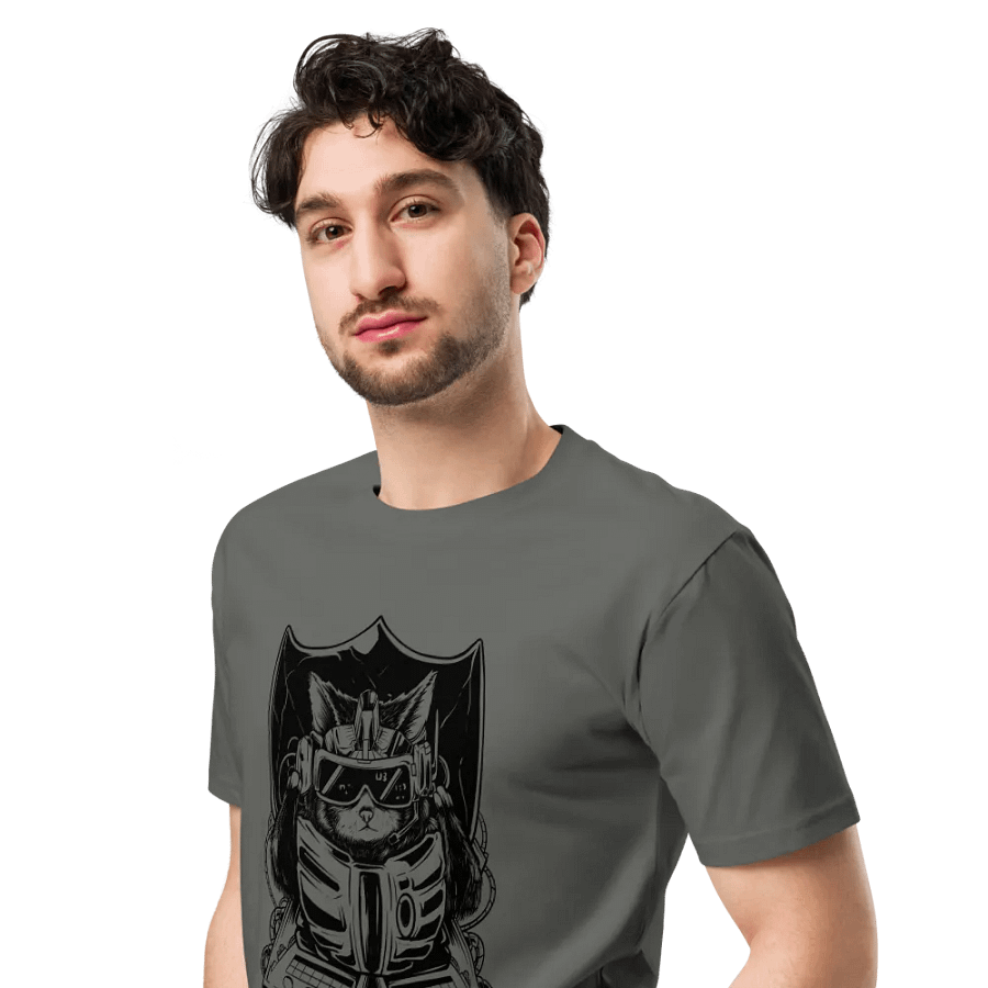 Techno Cat || AS Colour Unisex Premium T-Shirt product image (4)