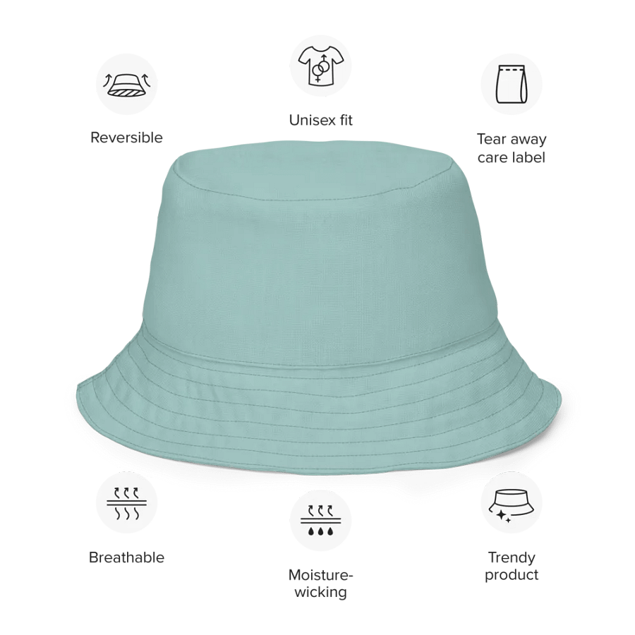Wild Flowers Navy Reversible Bucket Hat product image (7)