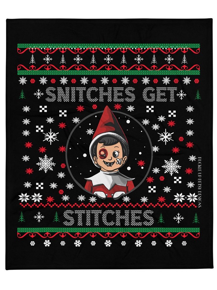 Holiday - Snitches Get Stitches Throw Blanket product image (1)
