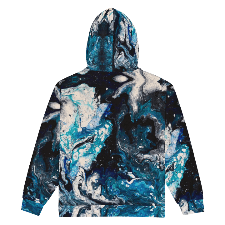 Abstract Water Zip Up Hoodie product image (2)