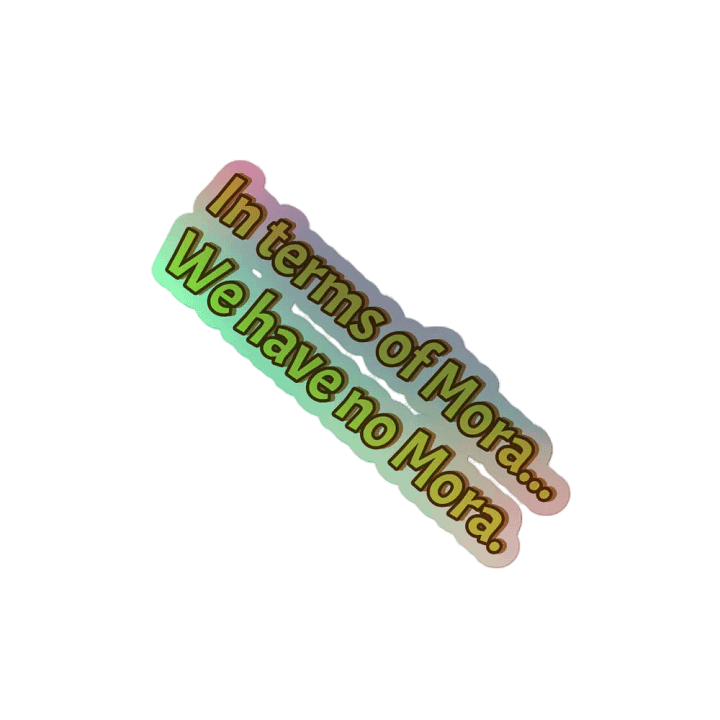 No Mora sticker product image (2)