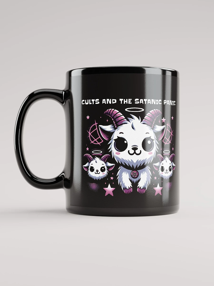 Cults and The Satanic Panic Cute Goats Mug - Black product image (3)