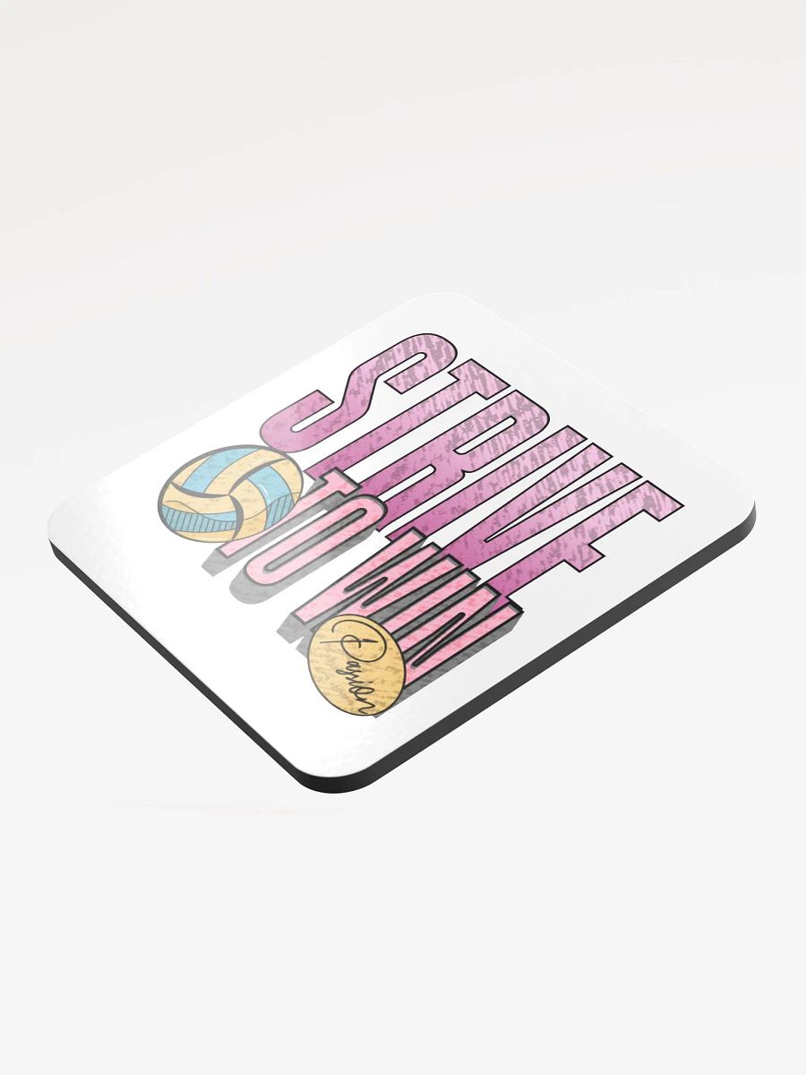 Strive To Win Passion Volleyball Cork Coaster Set product image (3)