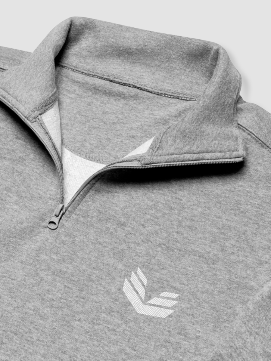 1/4 Zip Fleece Pullover - Carbon Gray product image (6)