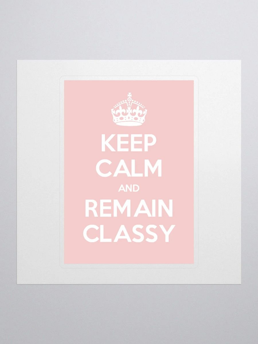 Keep Calm Sticker in Pink product image (1)