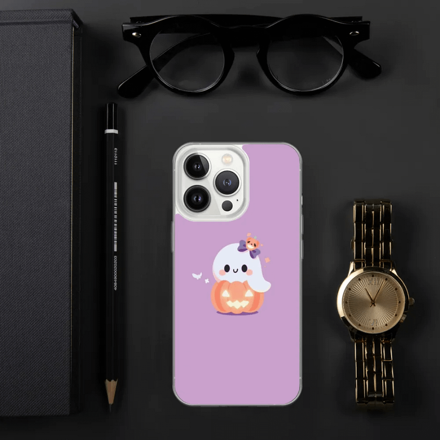 Spooky Pumpkin Ghost iPhone Case product image (29)