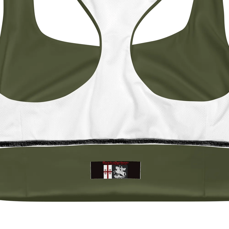 Olive Serenity Longline Sports Bra product image (12)