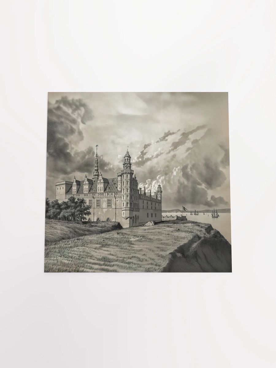Kronborg castle - Vintage painting - Square product image (9)