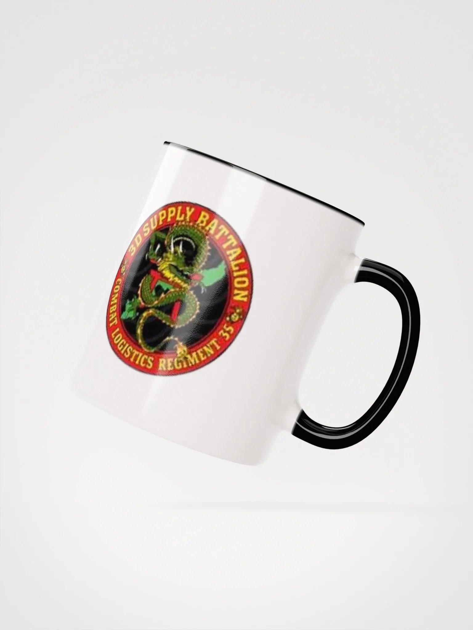 3rd Supply Battalion: Coffee Cup White Exterior/Black Interior product image (2)