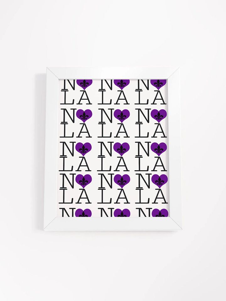 I LOVE NOLA **LEGACY POSTER** (PURPLE HEART INFINITY WALL) product image (1)