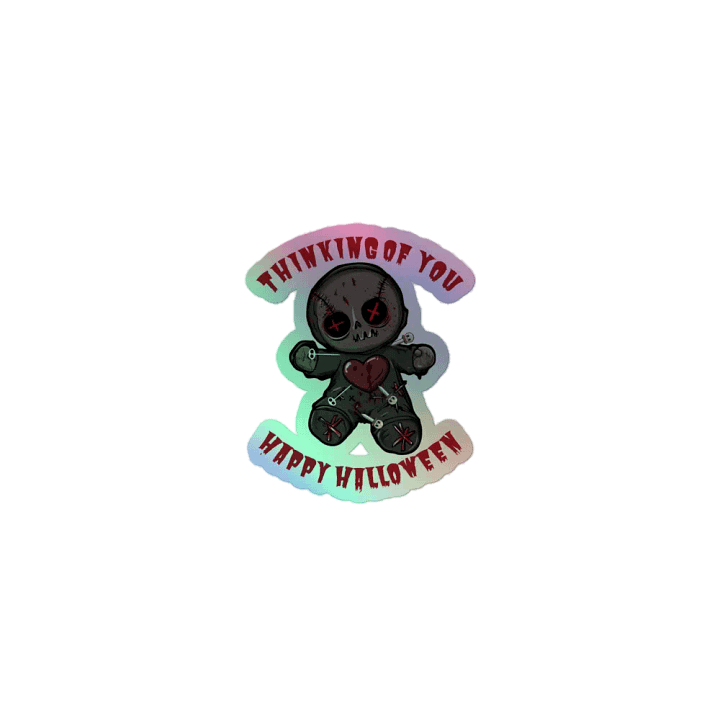 Thinking of you (Halloween Verison) Holographic Stickers product image (1)