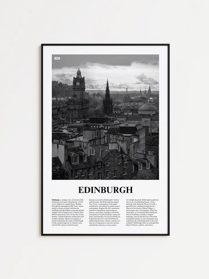 Edinburgh 01 Newspaper Poster product image (1)