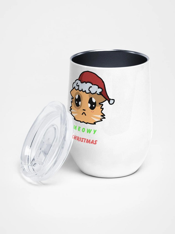 Meowy Christmas Wine Tumbler product image (2)