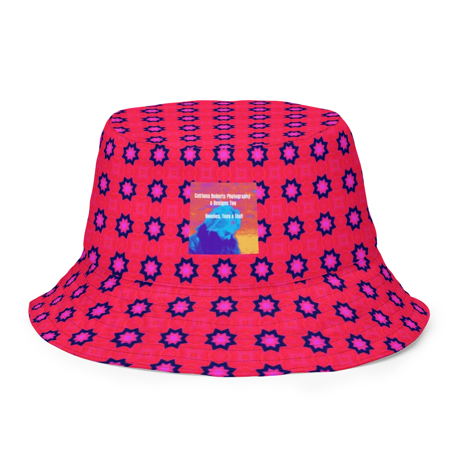Abstract Red Unisex Bucket Hat product image (8)