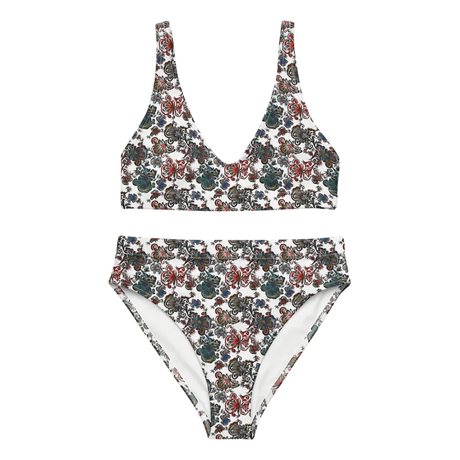 Mysterious Flowers | Recycled High Waisted Bikini product image (5)