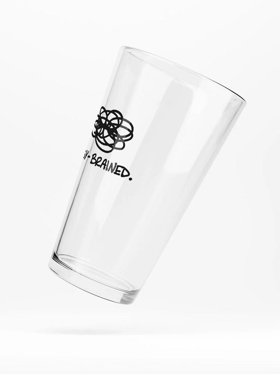 BUSY-BRAINED pint glass product image (5)