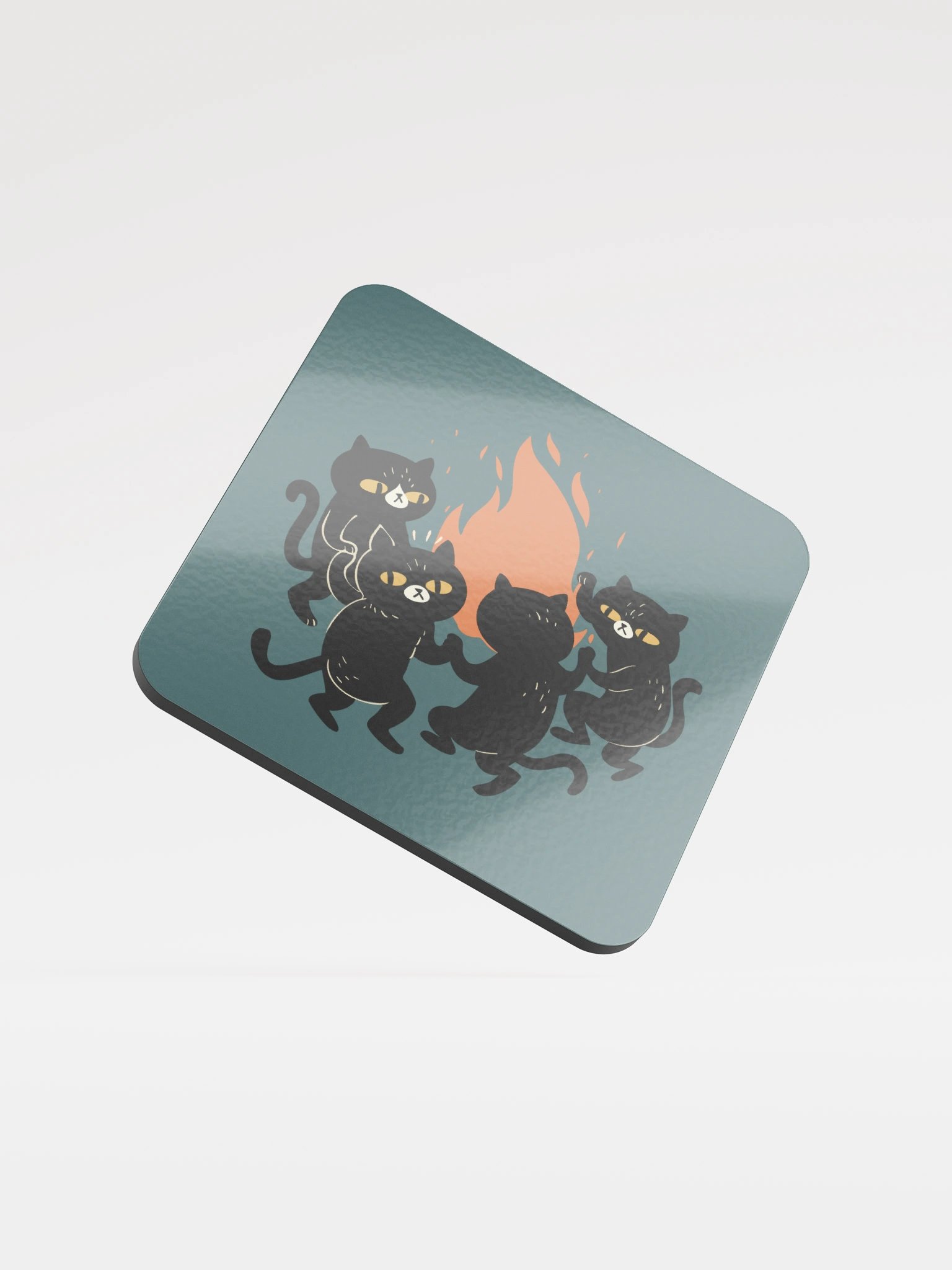 Nothing To See Here Glossed Cork Coaster product image (1)
