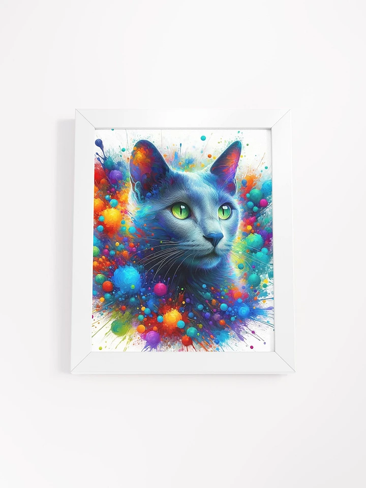 Framed High-Quality Matte Poster (in): Russian Blue 3 product image (97)