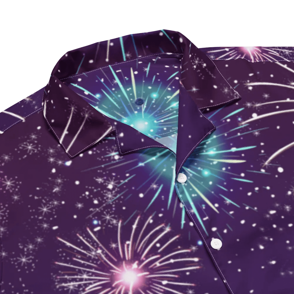 Summer Sky Fireworks Hawaiian Shirt product image (5)