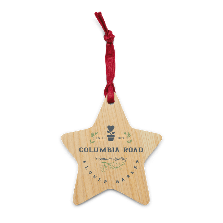 Columbia Road Market Vintage Style Wooden Hanging Tree Ornaments product image (4)