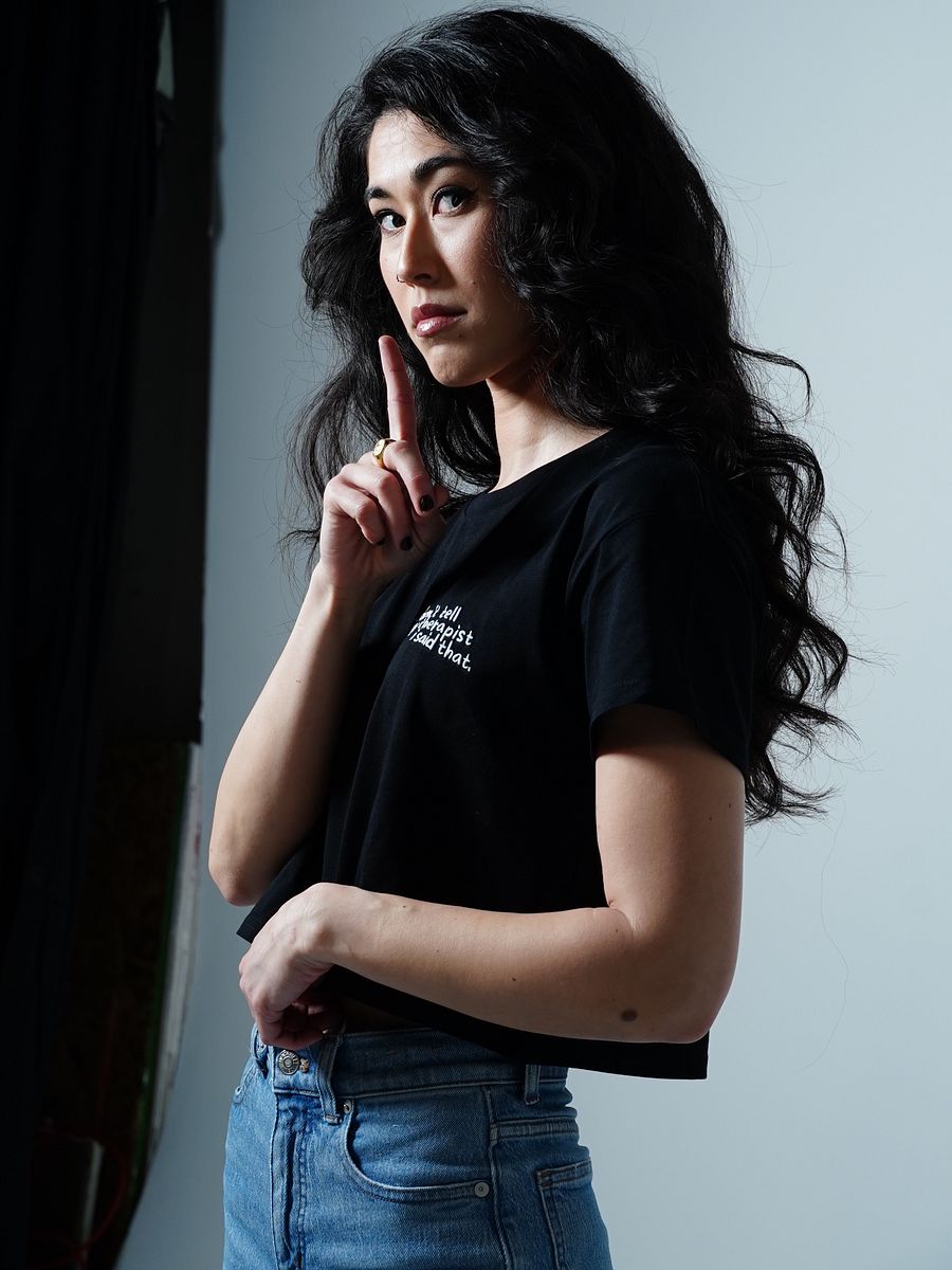 Therapy Cropped Tee (Embroidered) product image (14)