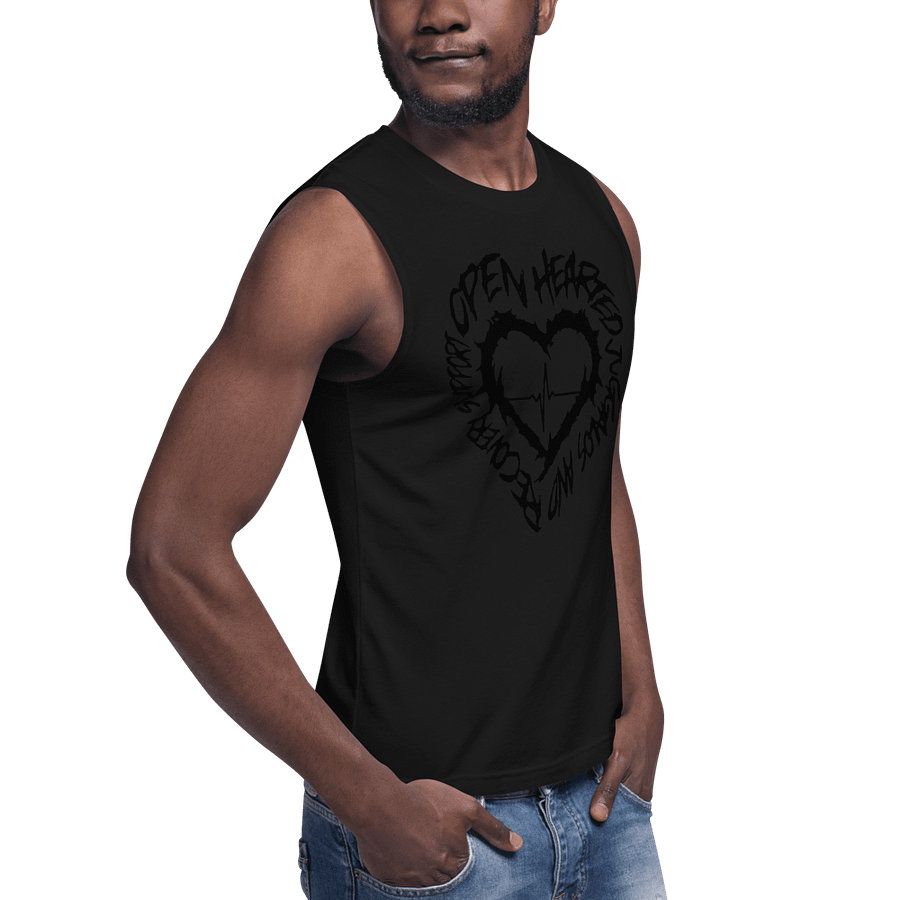 Black on black muscle shirt product image (8)