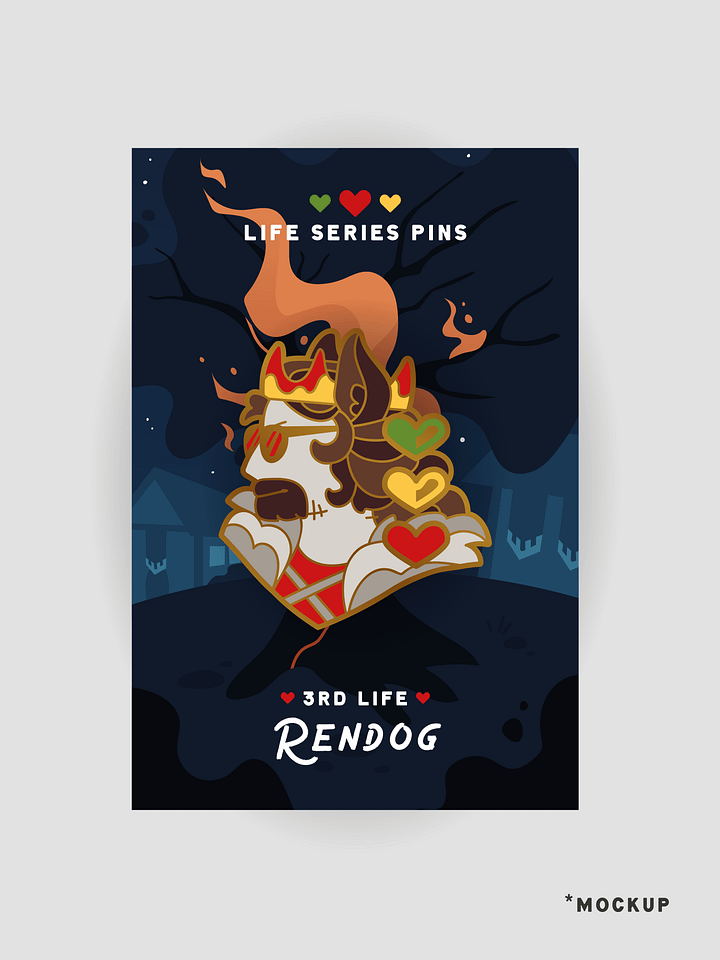 *PREORDER* Rendog - Hard Enamel Pin product image (1)