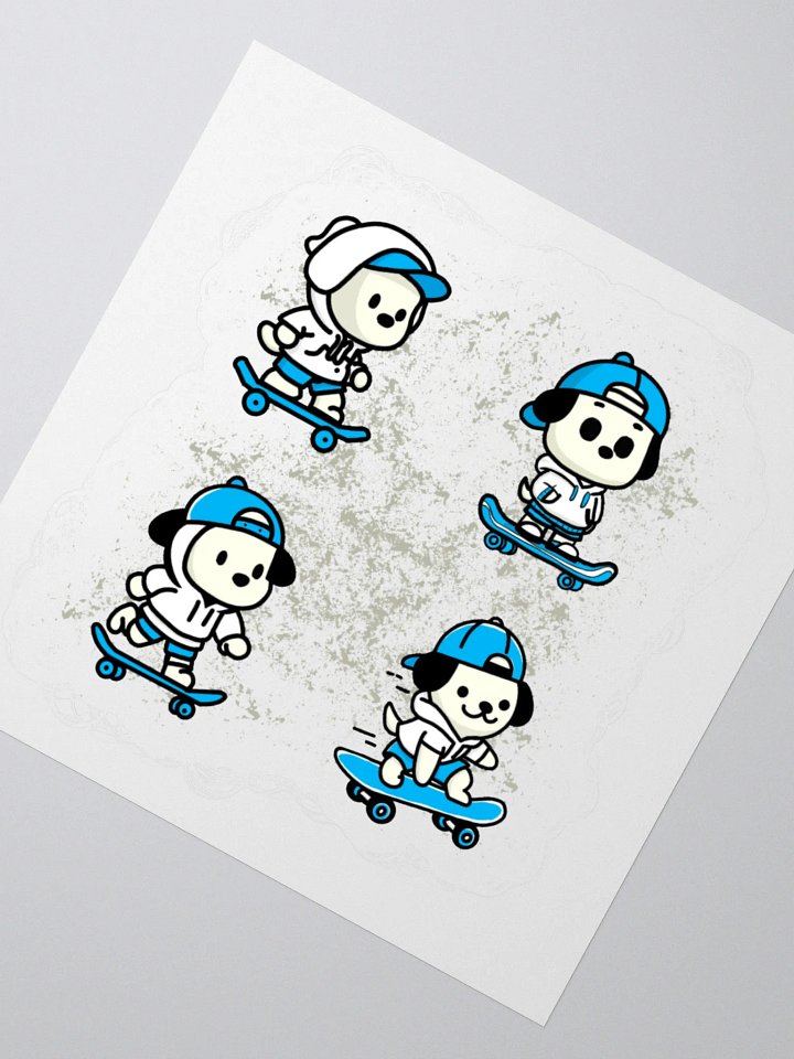 Skater Pup Crew Sticker Set product image (4)