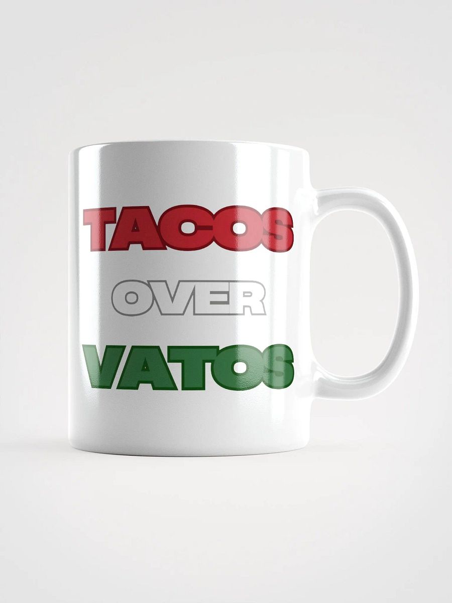 TACOS OVER VATOS white Mug product image (3)