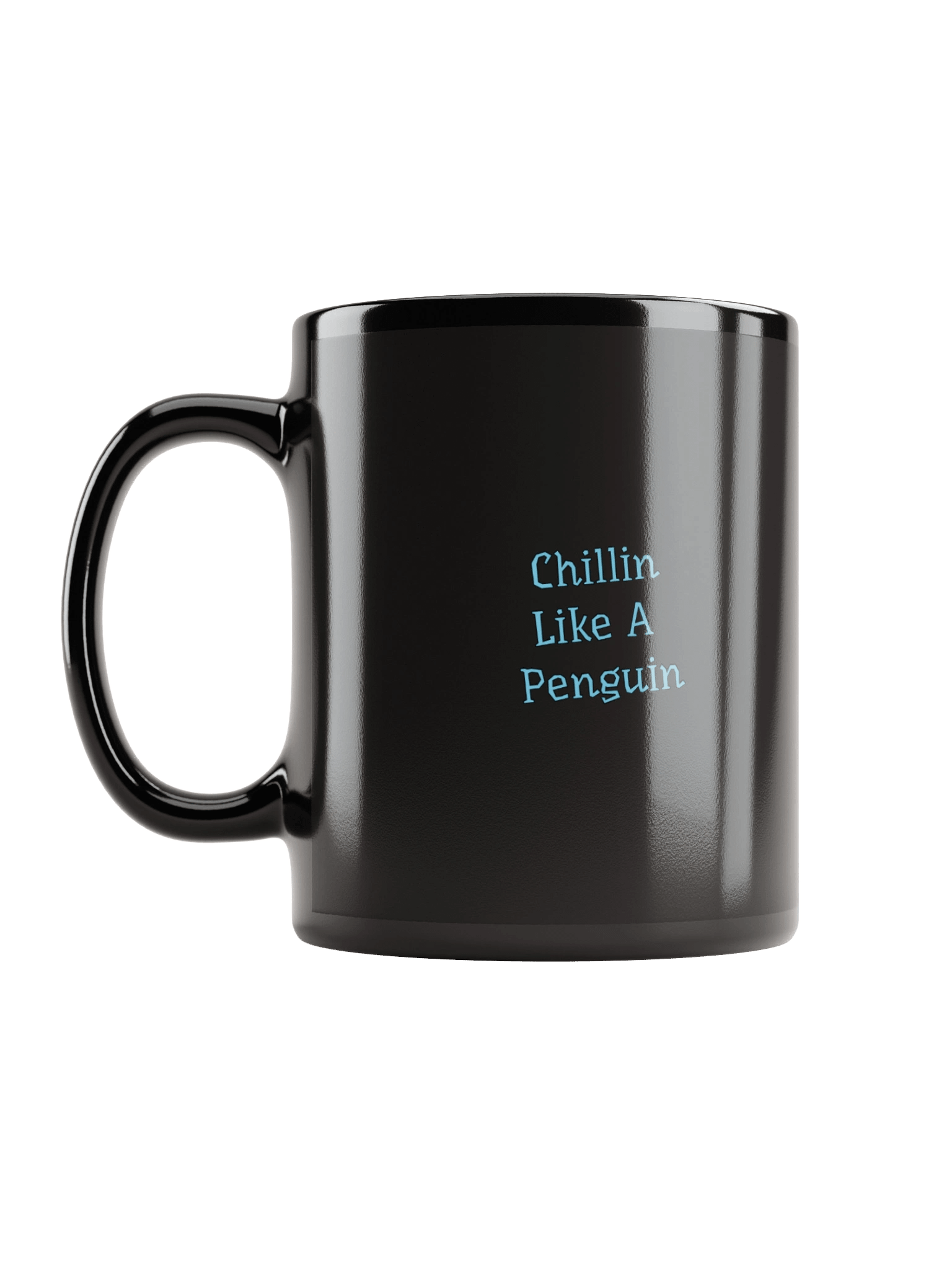 Chillin Like A Penguin Mug [Black] product image (12)