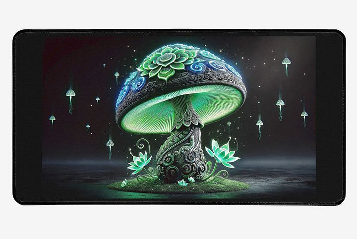 Thai Magic Mushroom Desk Mat product image (1)