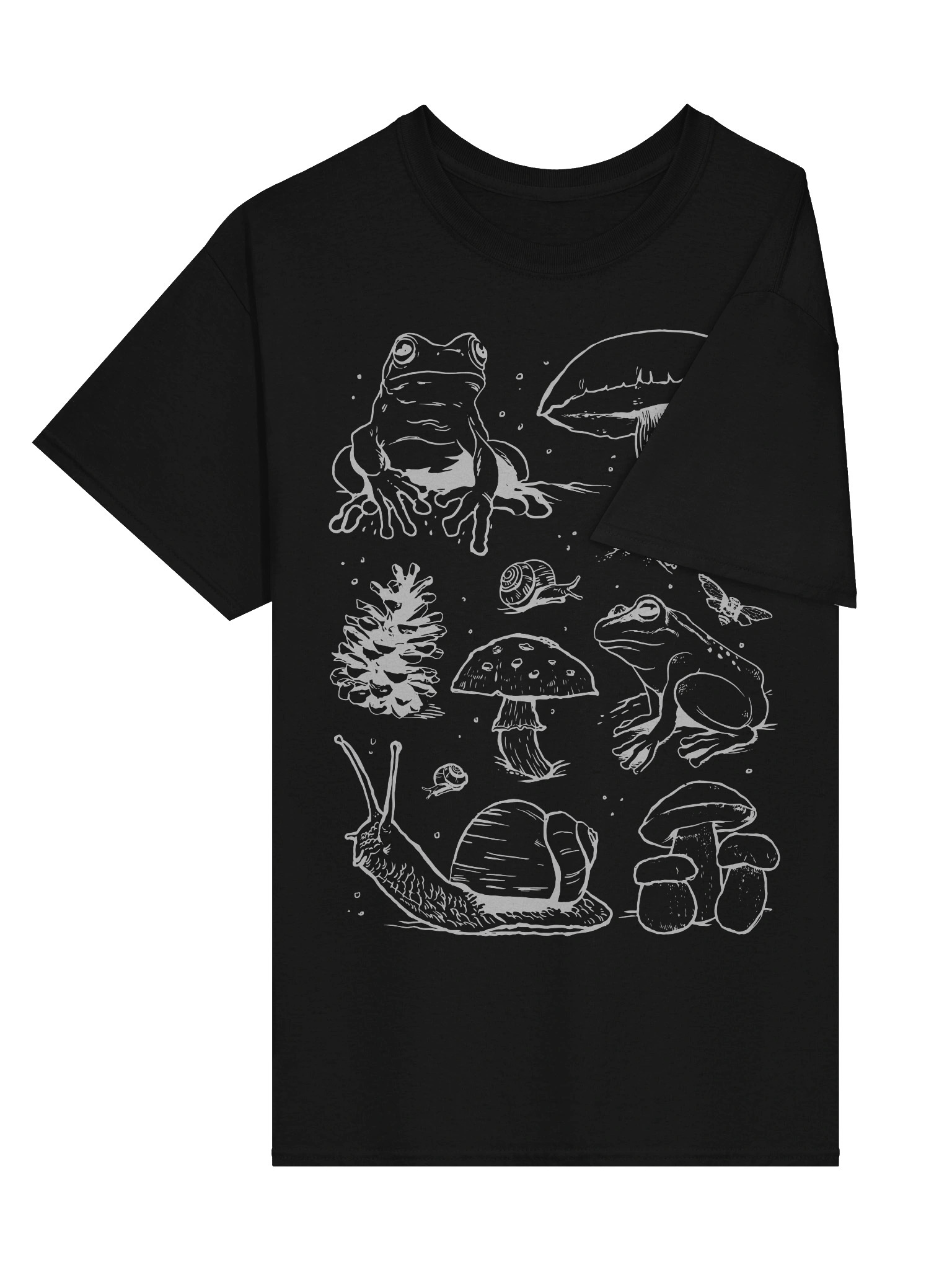 Cotterage Whimsical Woodland Sketch T-Shirt product image (12)