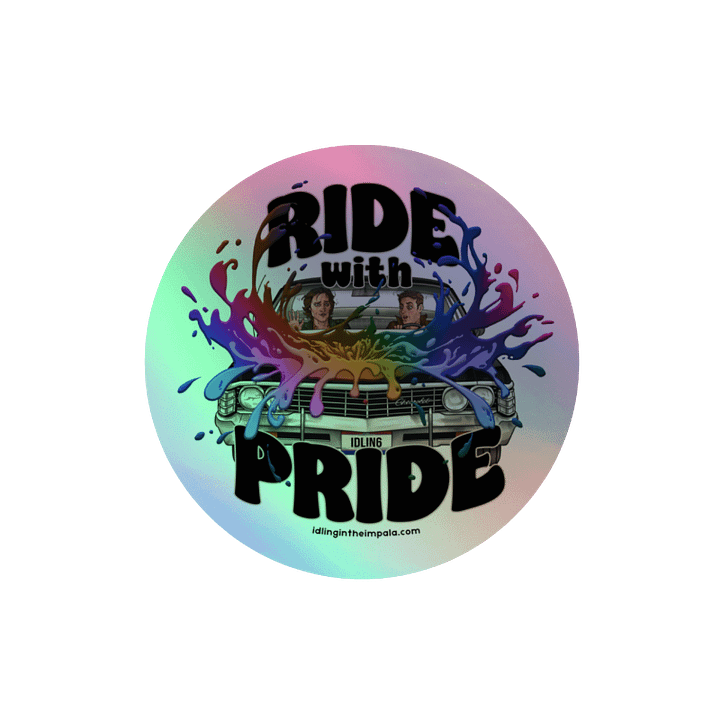 Ride with Pride Holo Sticker - Circle product image (4)