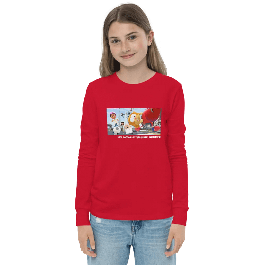 Prof. Eggtop's and Gerald youth Long Sleeve 100% cotton Tee product image (19)
