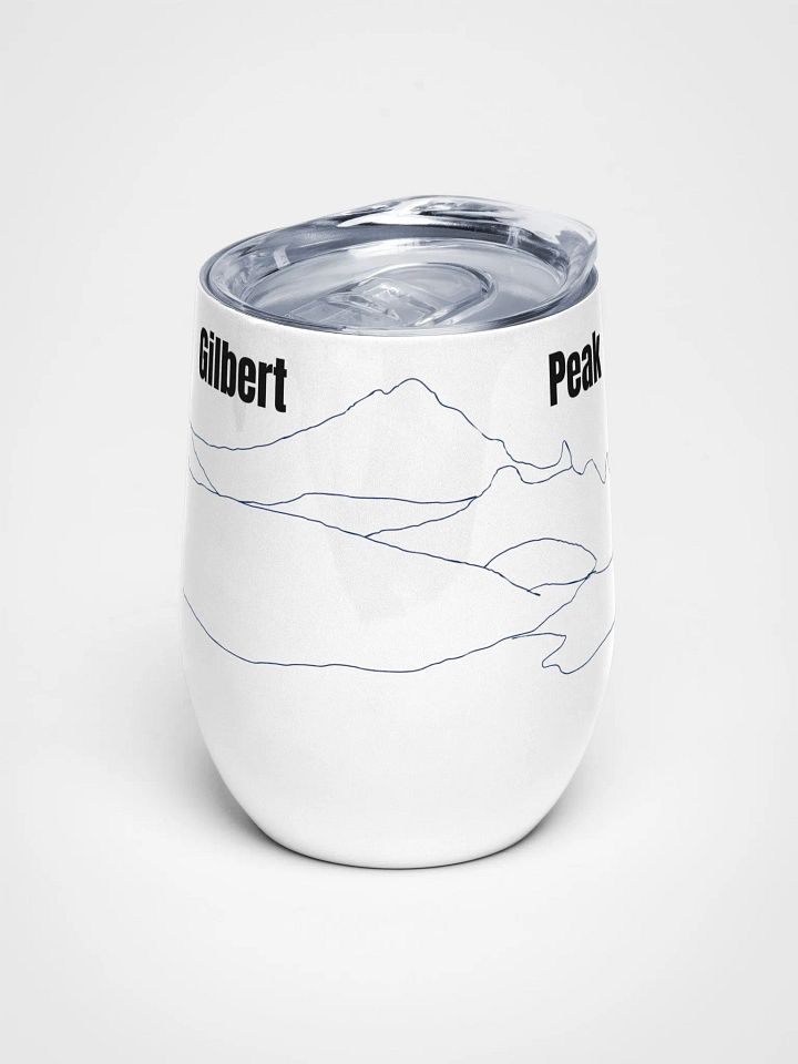 Gilbert Peak wine tumbler (plain sketch w/ lettering) product image (1)