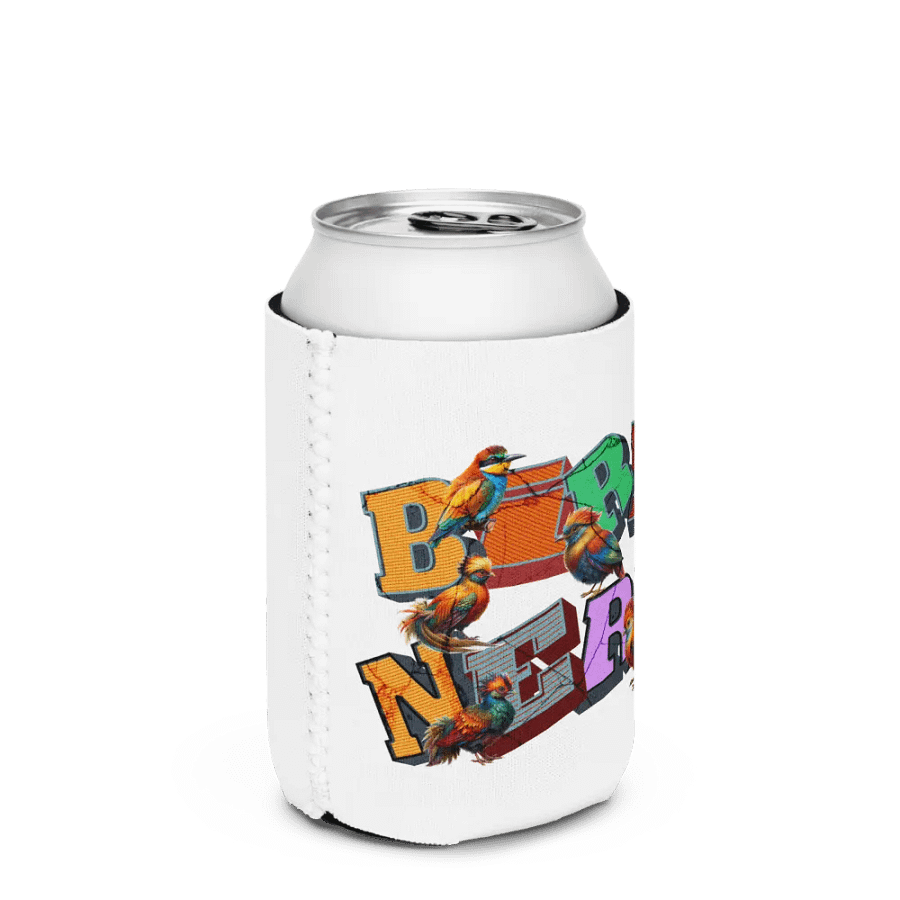 Bird Nerd Colorful Can Cooler product image (2)