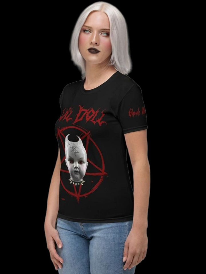 Eerie Doll Red Eyes Women's T-Shirt product image (2)