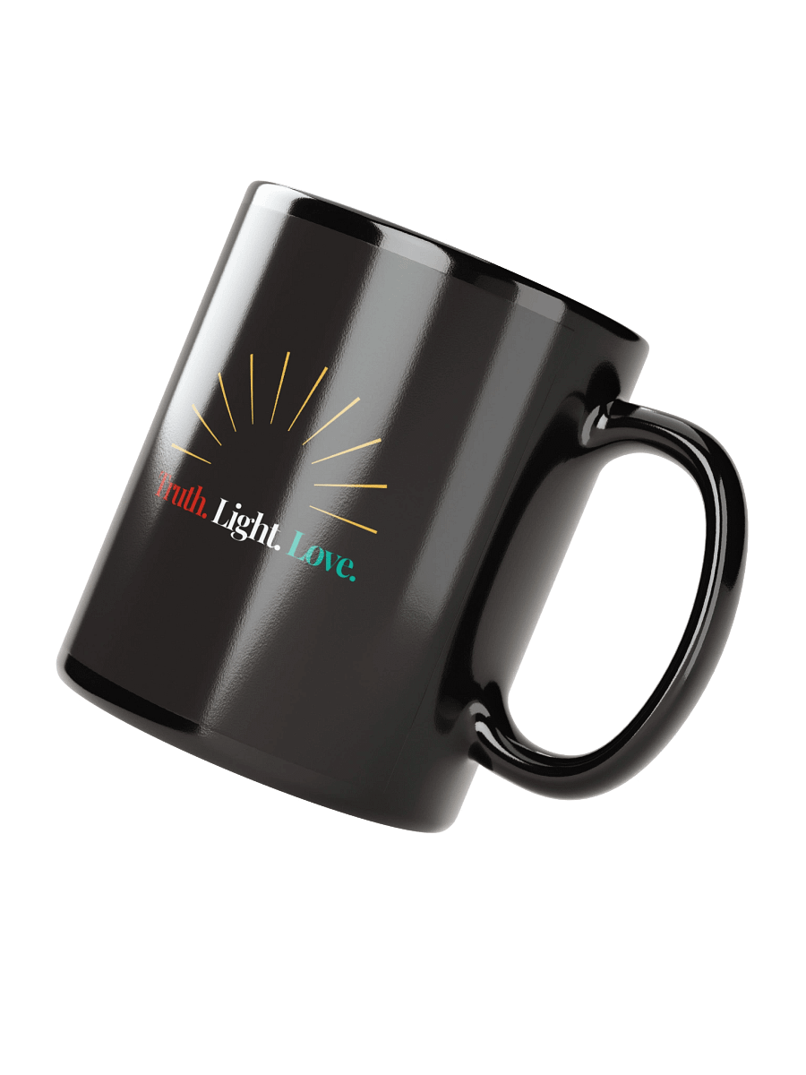 Truth Light Love - Black Mug (Style 3) product image (2)
