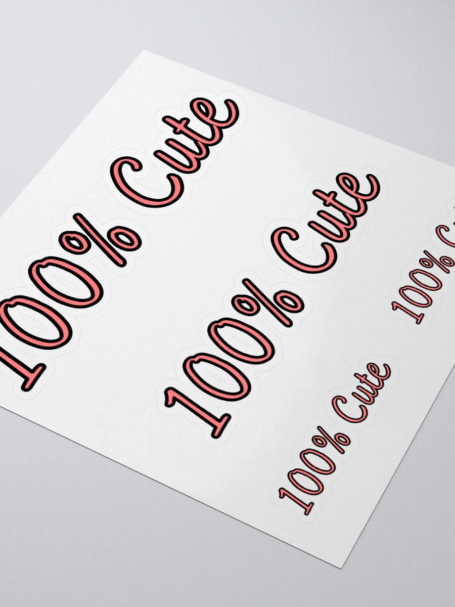 100% Cute Sticker (Pink) product image (3)