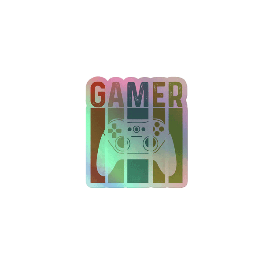Colorful Gamer Holographic Sticker Sheet product image (1)