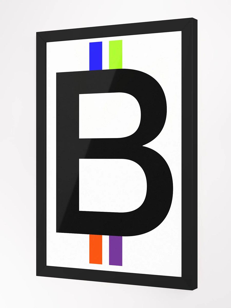 Bitcoin Spectrum (white) [framed] product image (2)