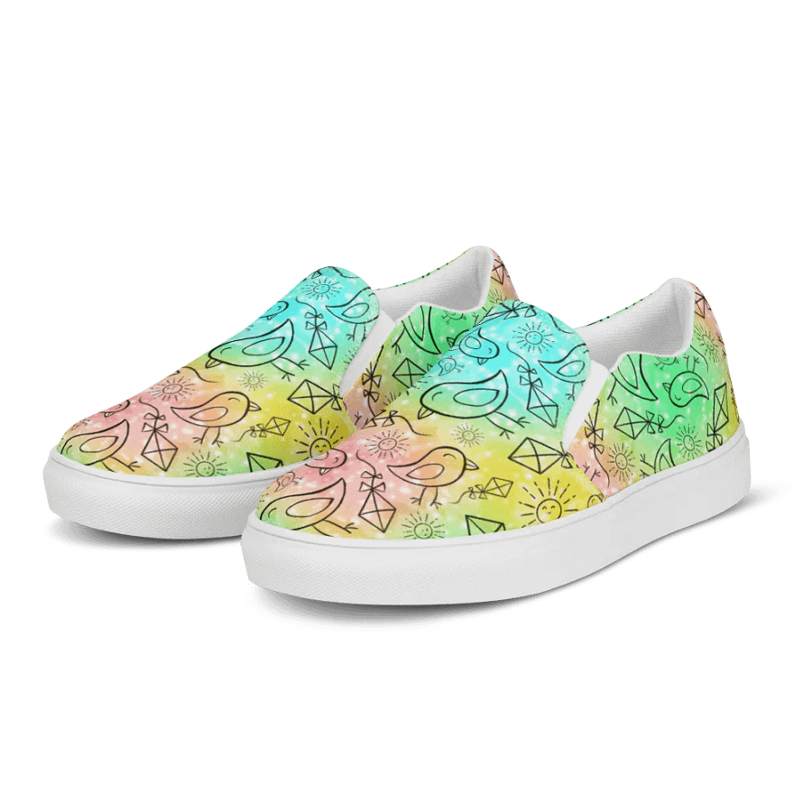 Summer Vibes - Pastel Geometry Slip-Ons 4men product image (3)