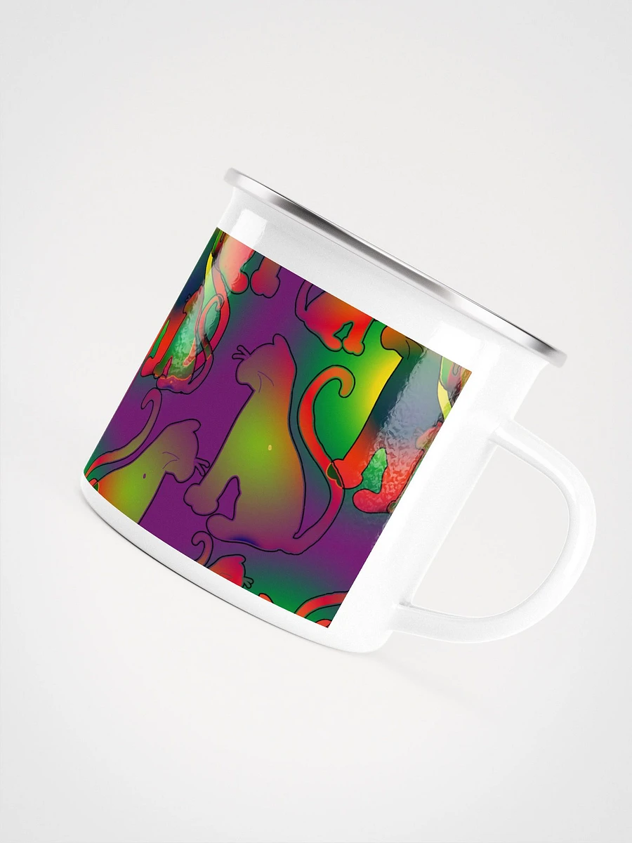 Abstract Cats Enamel Mug product image (5)
