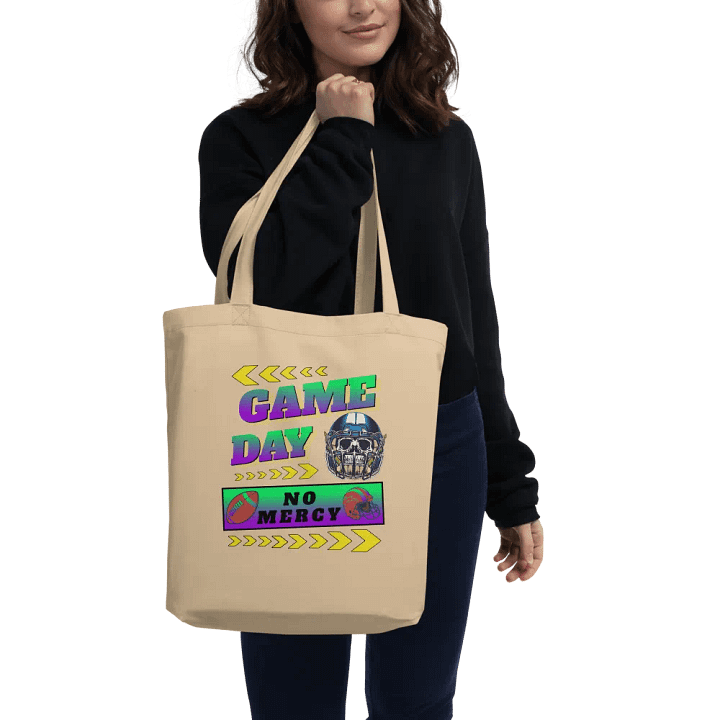 Game Day No Mercy Football Eco-Friendly Tote Bag product image (2)