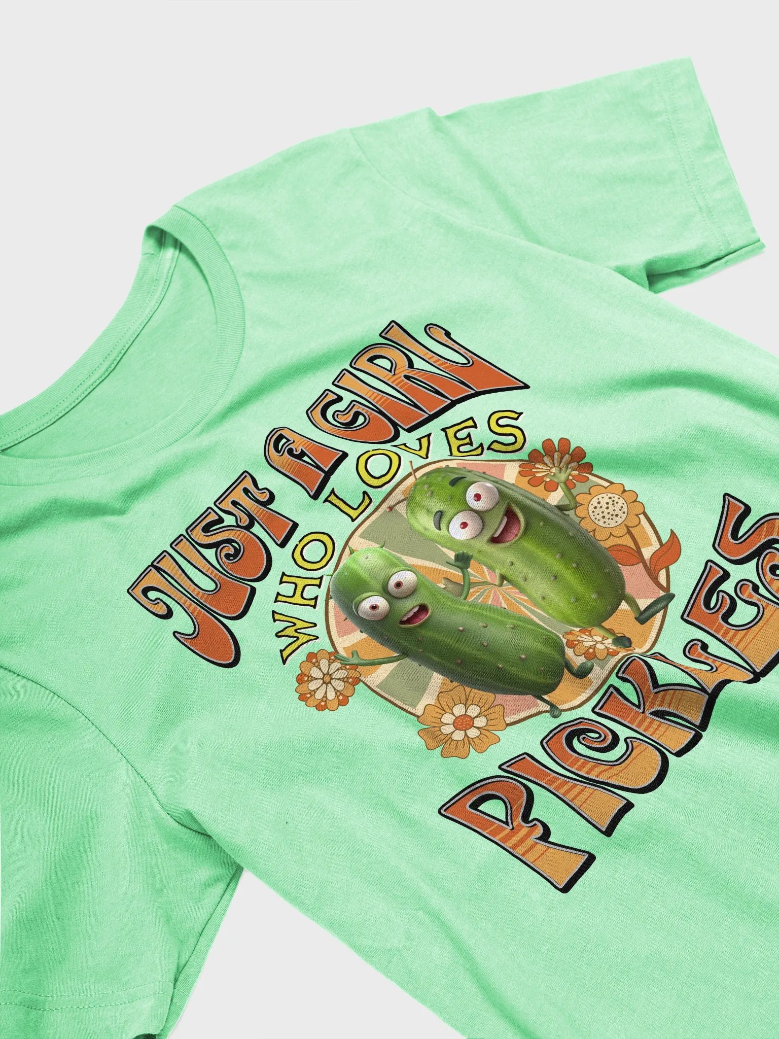 Just A Girl Who Loves Pickles Pal Love T-Shirt product image (2)