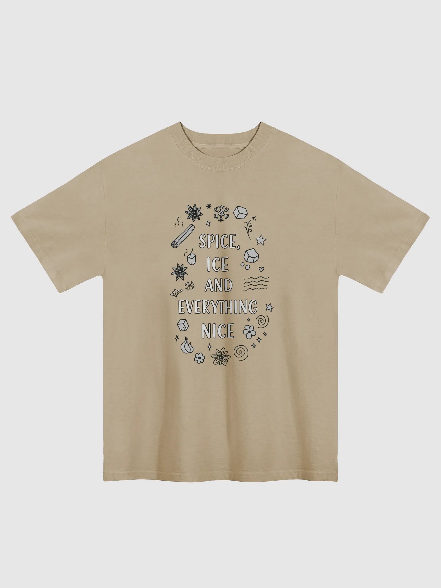 Spice, Ice, and Everything Nice Oversized Tee product image (1)