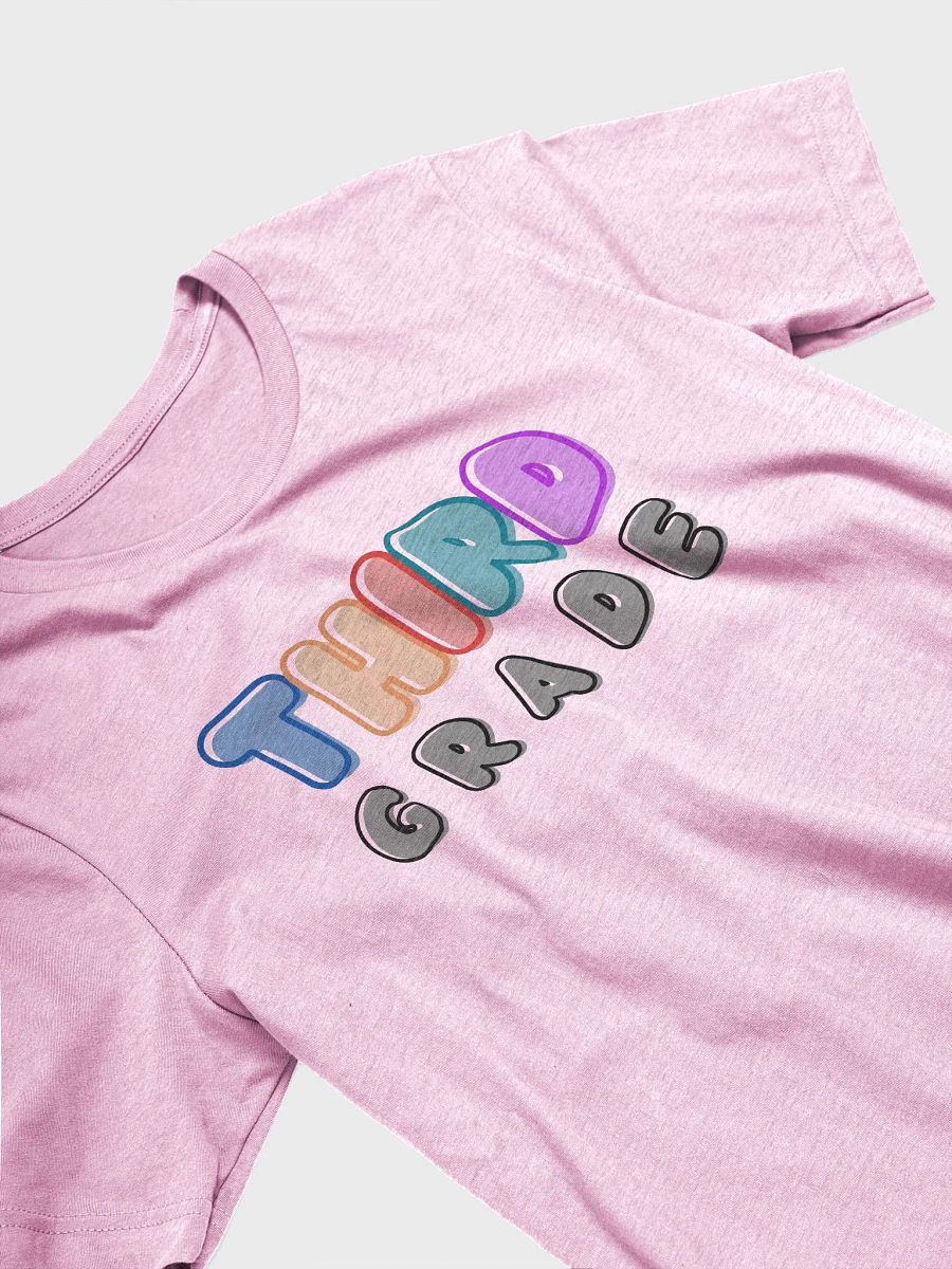 3rd Grade Teacher Bubble Letters Graphic T-Shirt product image (3)
