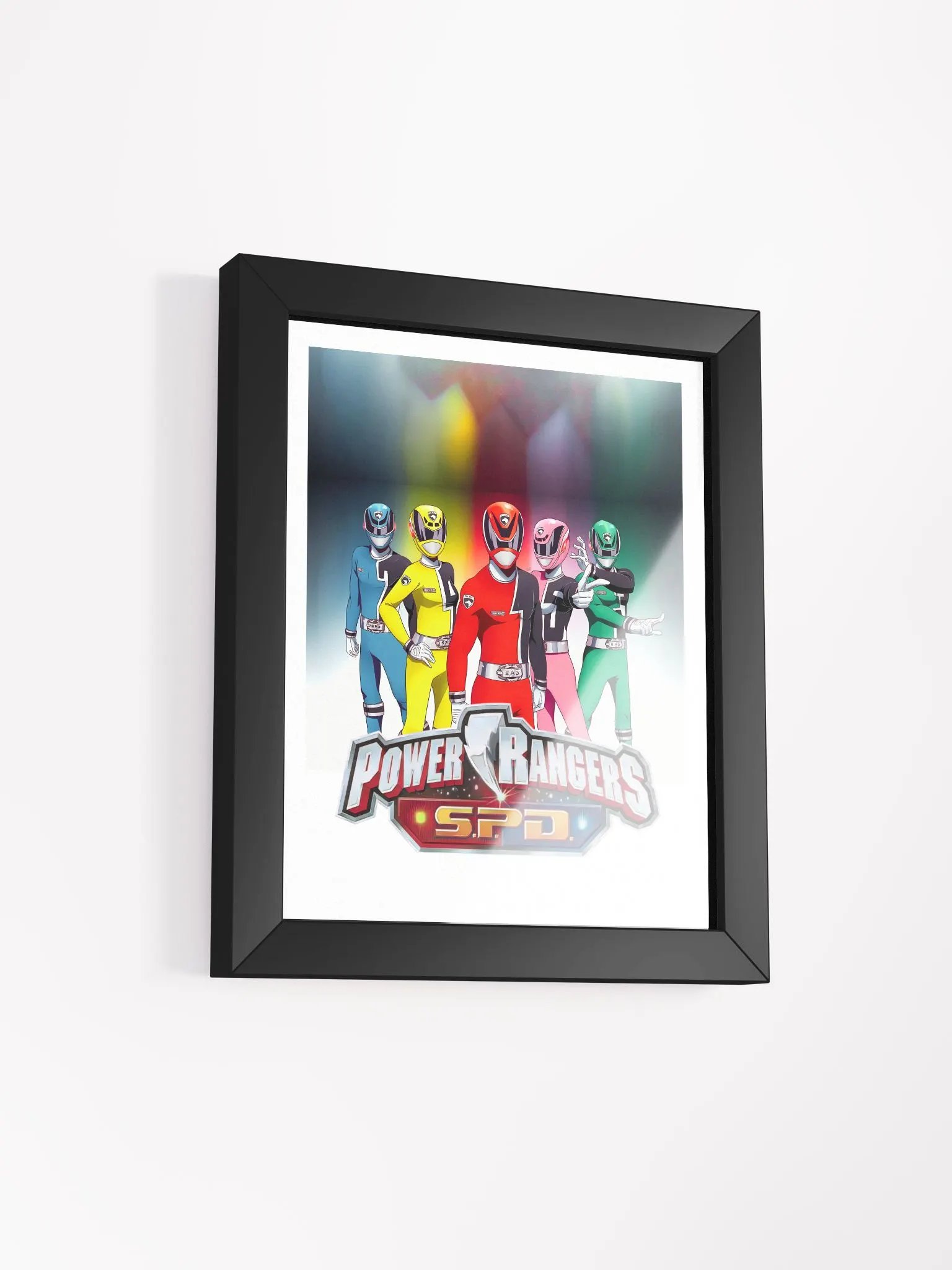 Colorful Power Rangers Lineup Matte Poster product image (12)